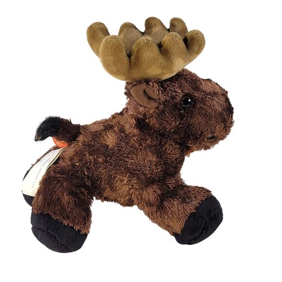 Wild Republic Plush Moose Toy, 7 Inch Stuffed Animal Brown Tan Very Soft - Picture 13 of 15